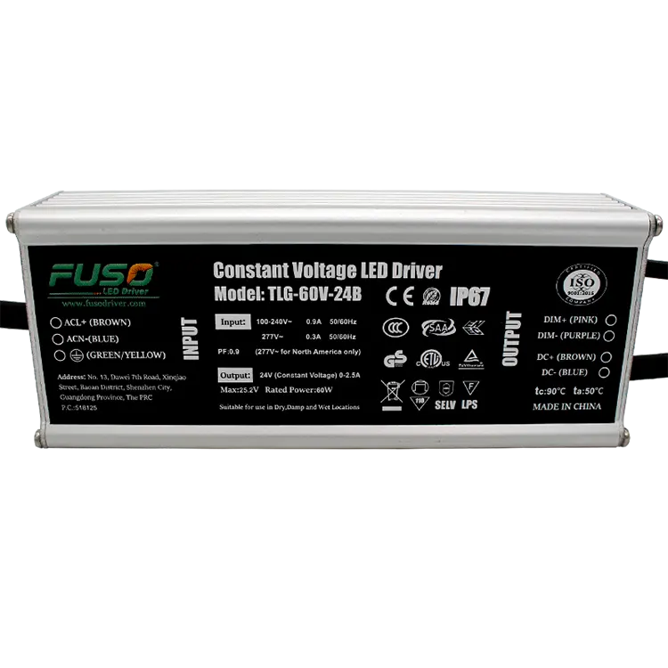 Perché scegliere un driver LED a tensione costante da 24 V 60 W con PF elevato?
